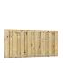 Jumboscherm geschaafd vuren 17-planks 15 mm, 180 x 90 cm, recht verticaal, groen geïmpregneerd.