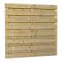 Jumboscherm geschaafd vuren 18-planks 15 mm, 180 x 180 cm, recht, groen geïmpregneerd.