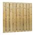 Jumboscherm geschaafd vuren 20-planks 15 mm, 180 x 180 cm, recht, groen geïmpregneerd.