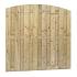 Jumboscherm geschaafd vuren 18-planks 15 mm, 180 x 170/180 cm, toog verticaal, groen geïmpregneerd.