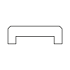 Douglas geschaafde afdeklat met sponning (6 x 1,2 cm) 2,8 x 8,5 x 180 cm, onbehandeld.