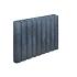 Rondo Palissadeband 8x50x50 cm Zwart
