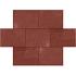 Betontegel 40x60x5 cm Rood
