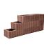 RECHTHOEKFLOR BRUIN/ROOD 40X60X25CM
