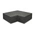 Hoekstuk Traptrede Oud Hollands 40x20cm, 90° binnen Carbon