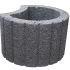 CIRKELFLOR GROOT ZWART 48X38X30CM