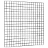 Gaaspaneel met maas 10 x 10 cm stekloos, verzinkte draad, 180 x 180 cm, zwart geplastificeerd.