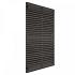Grenen geschaafd latten deur op verstelbaar frame, horizontaal, 178 X 99 x 5 cm, zwart gespoten.