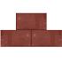 Betontegel 15x30x4,5 cm Rood
