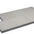TUINTEGEL 40X40X5CM GRIJS MINI FACET