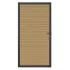 NewTechWood Co-extrusie composiet deur in aluminium frame, horizontaal triple, 100 x 195 cm, Red Cedar.