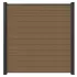 NewTechWood Co-extrusie composiet scherm, 180 x 180 cm, Teak.