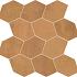 Soho Copper Foliage op net 32,3x30,5 cm (doos à 10 stuks)
