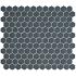 Hexagon Matt Navy Blue 26x30xcm